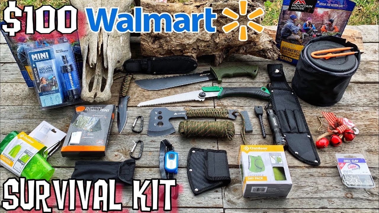 $100 Walmart Survival Kit! Ultralight Bugout Bag for 7 Day Survival