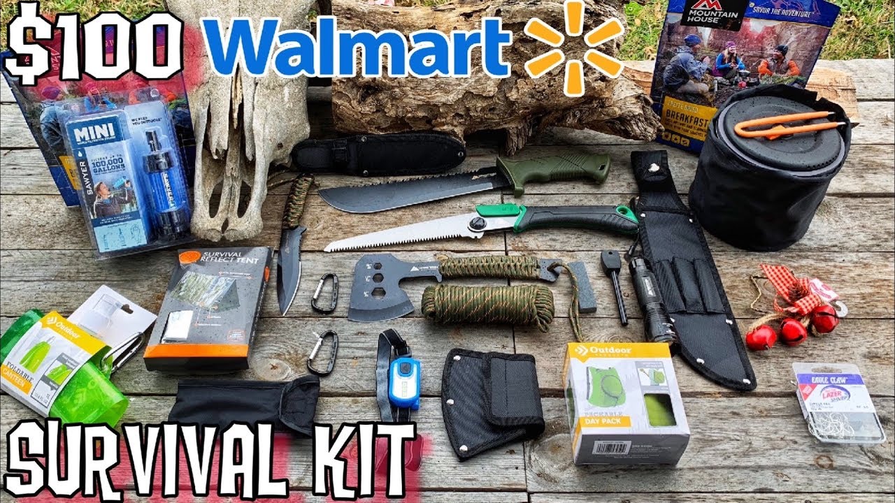 $100 Walmart Survival Kit! Ultralight Bugout Bag for 7 Day ...